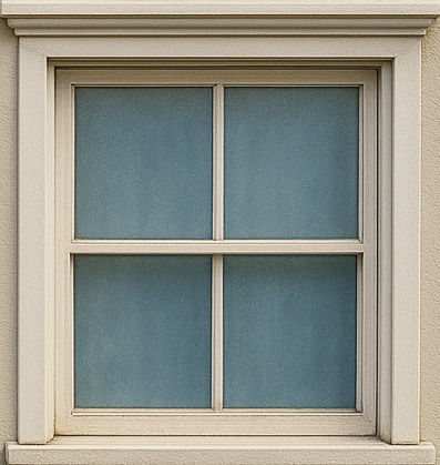 COULEUR BLEU DANS LES VITRES